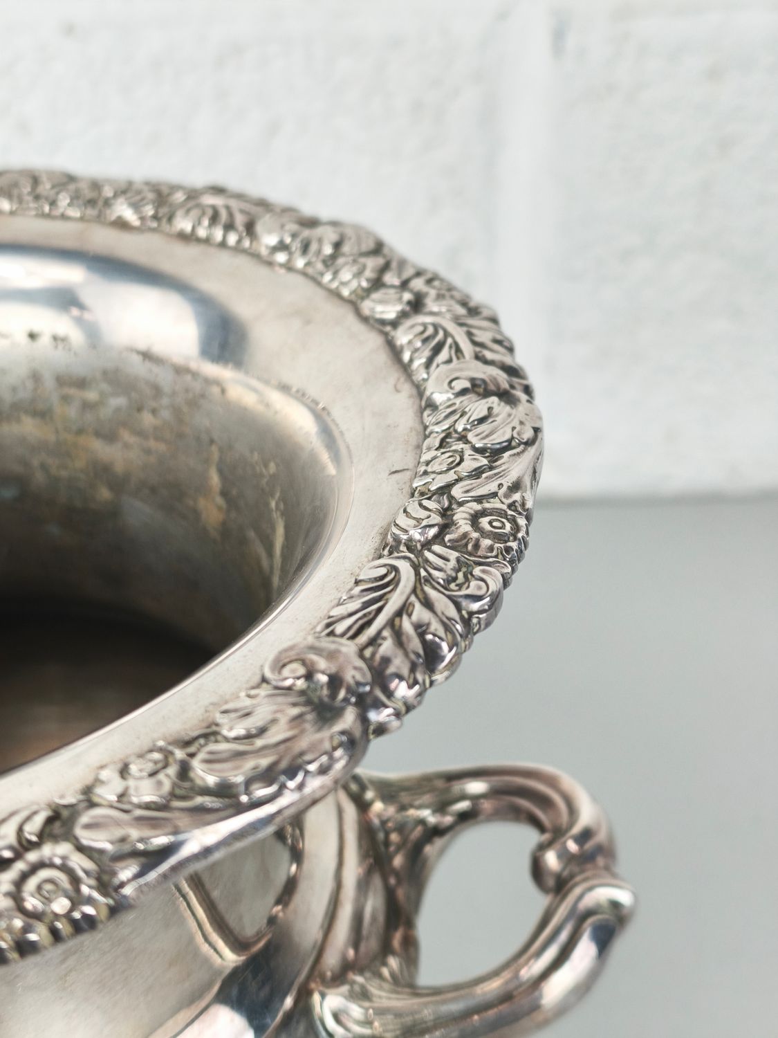 Silver-plated ice bucket