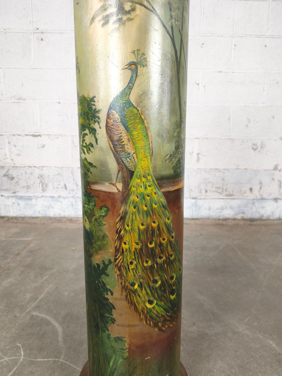 Antique painted sewer pipe
