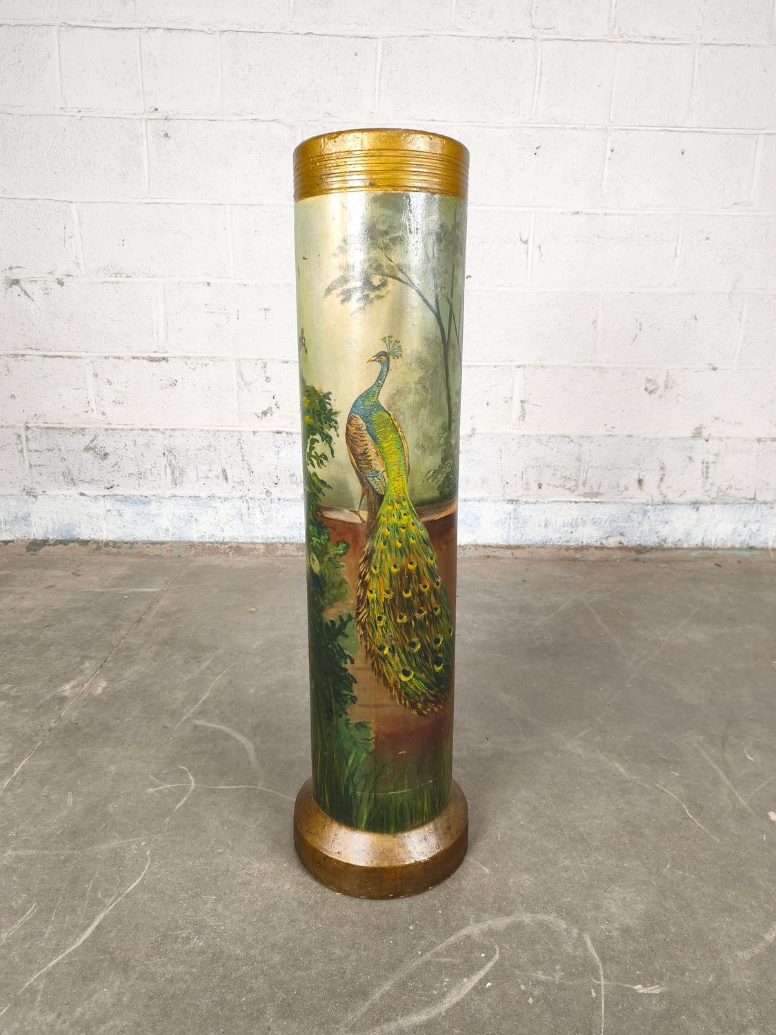 Antique painted sewer pipe