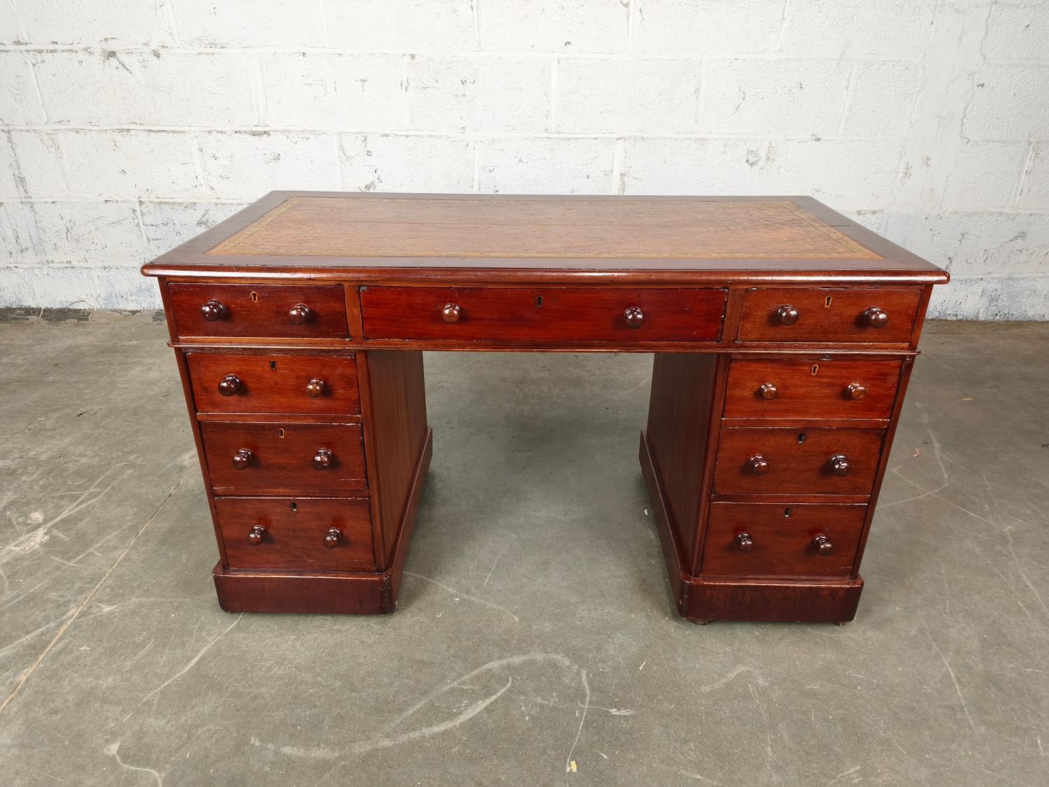 Antique Victorian mahogany desk