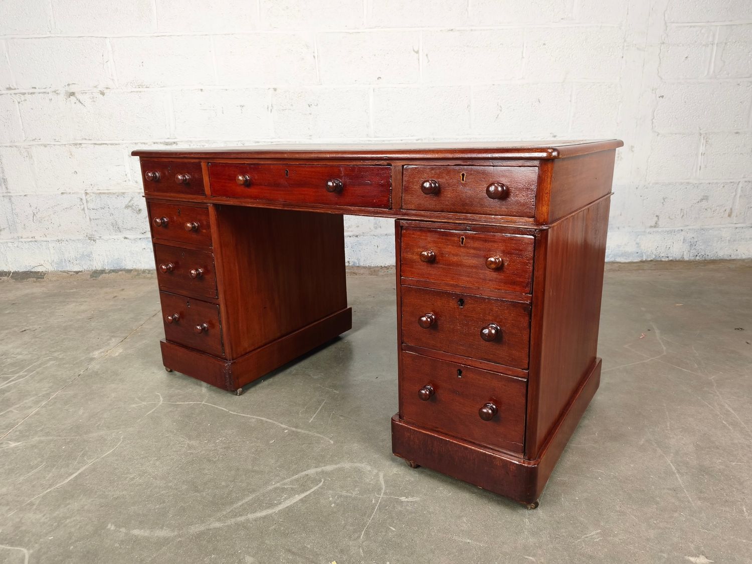 Antique Victorian mahogany desk