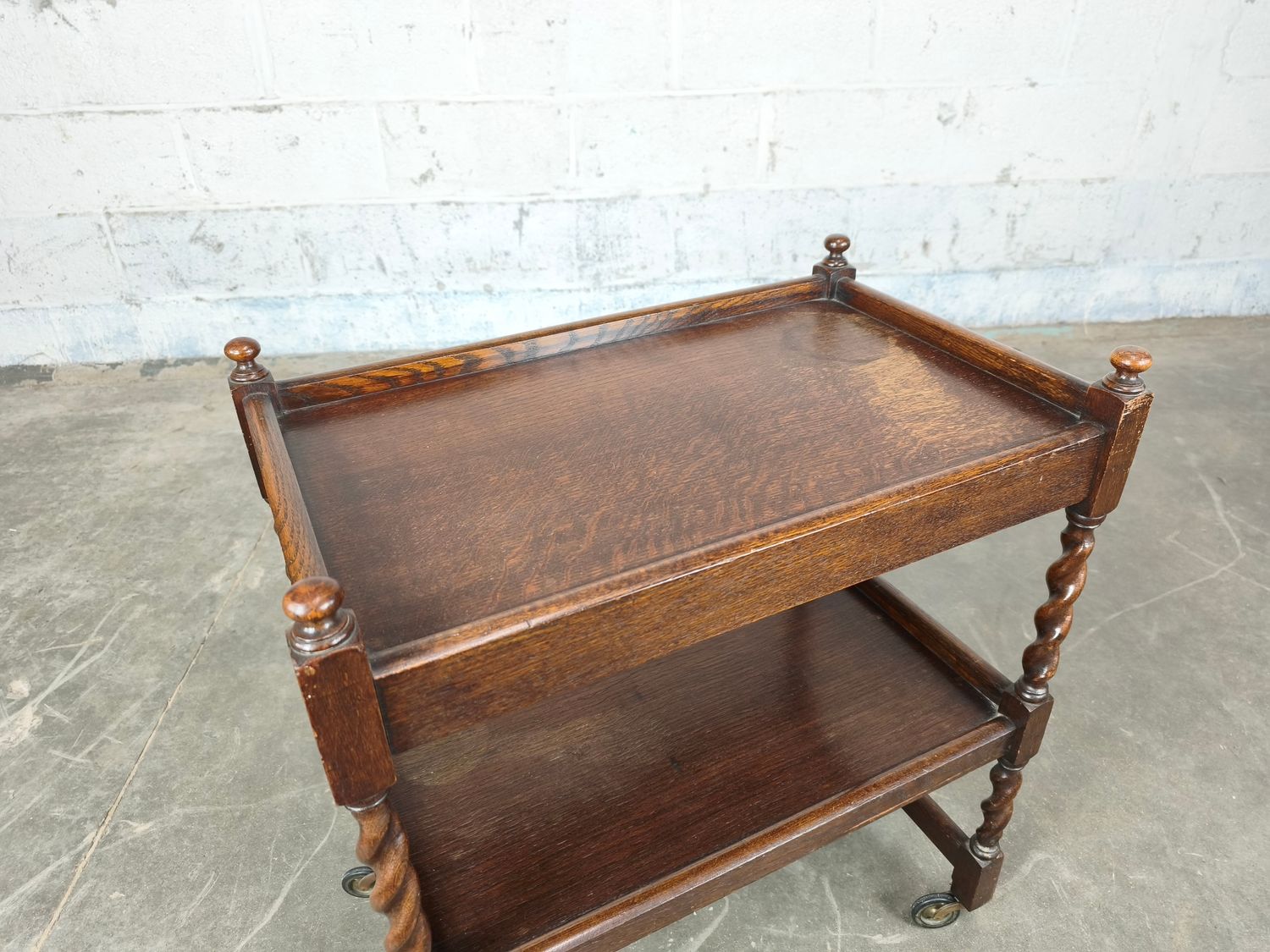 Antique English tea trolley