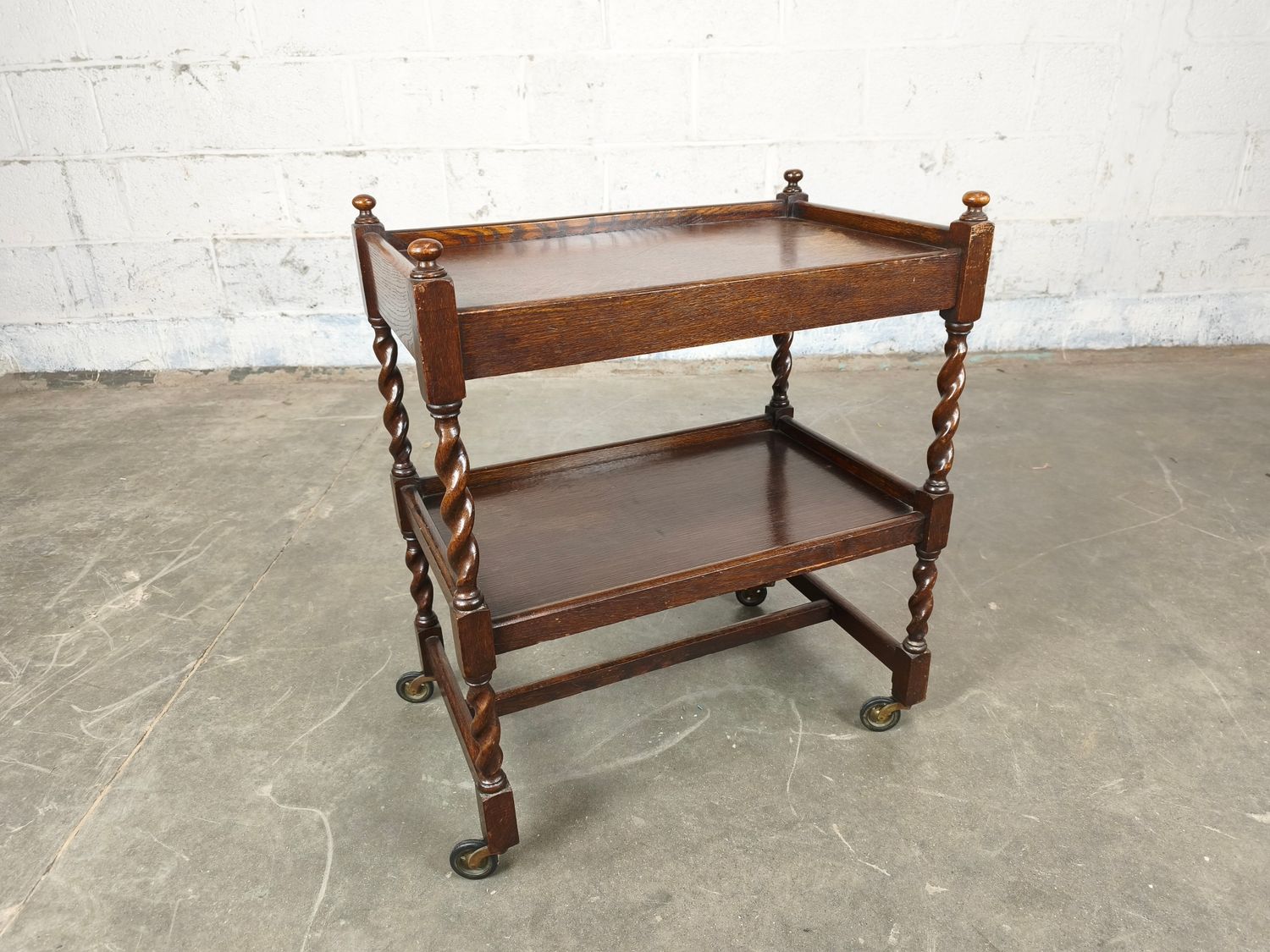 Antique English tea trolley
