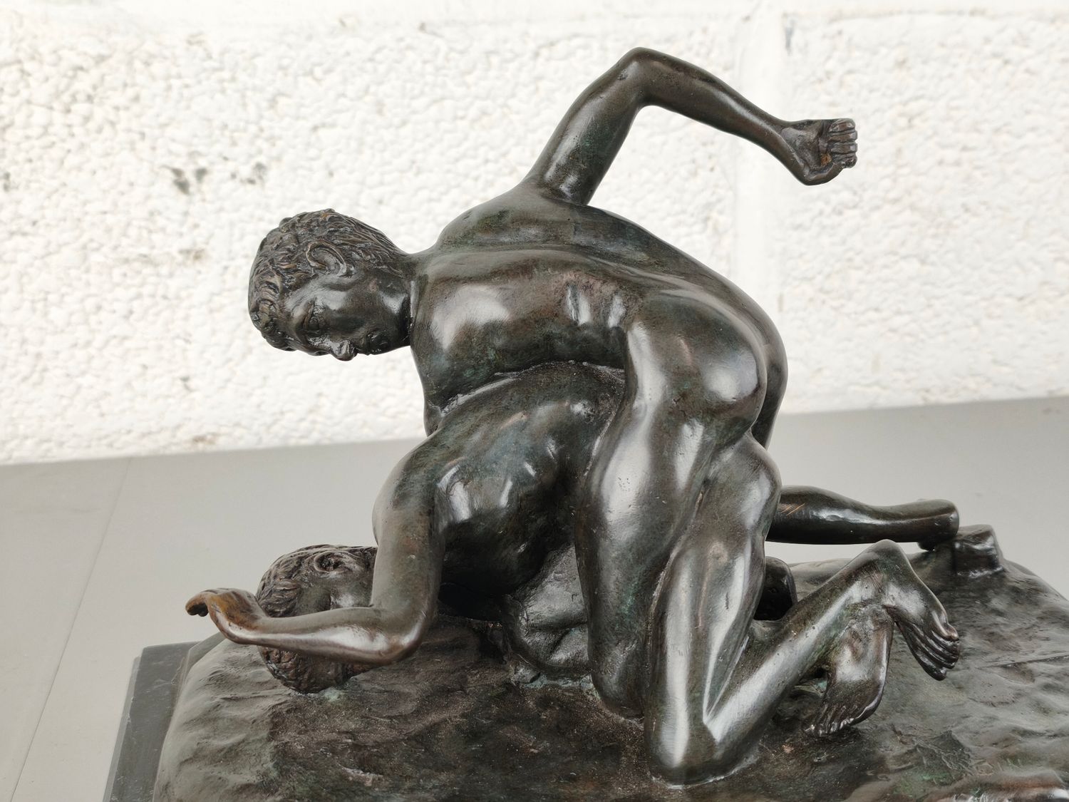A. Rodin - Bronze statue of Roman wrestlers