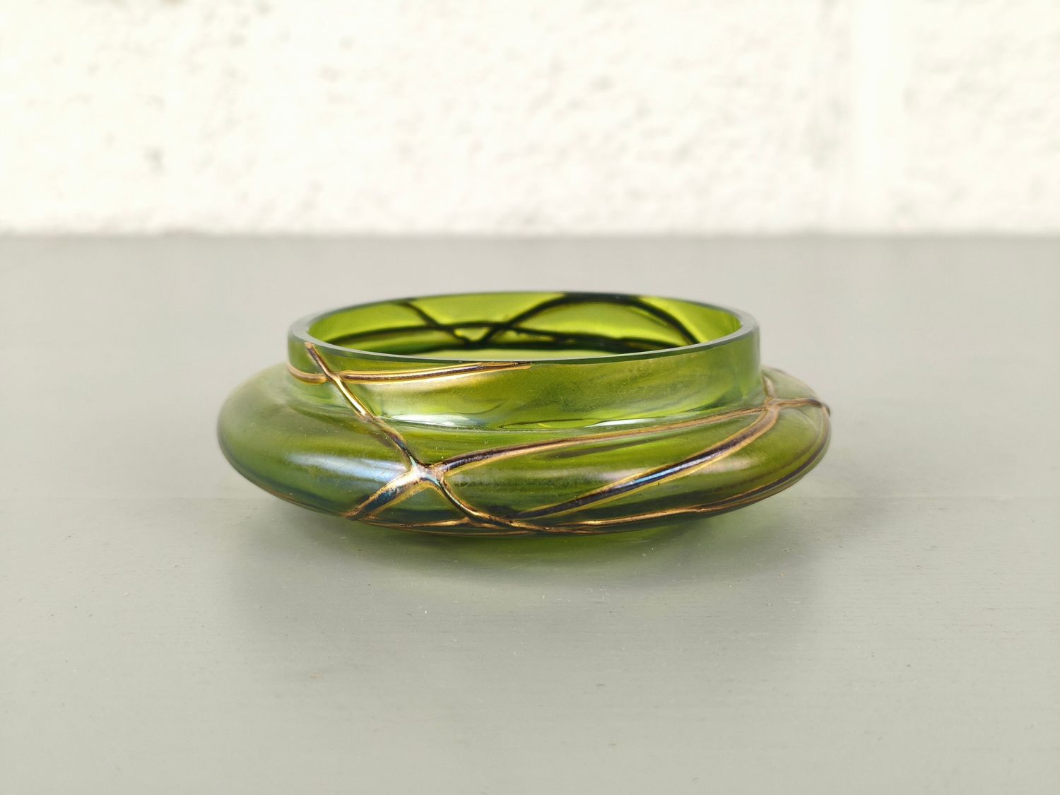 Antique iridescent vase by Kralik