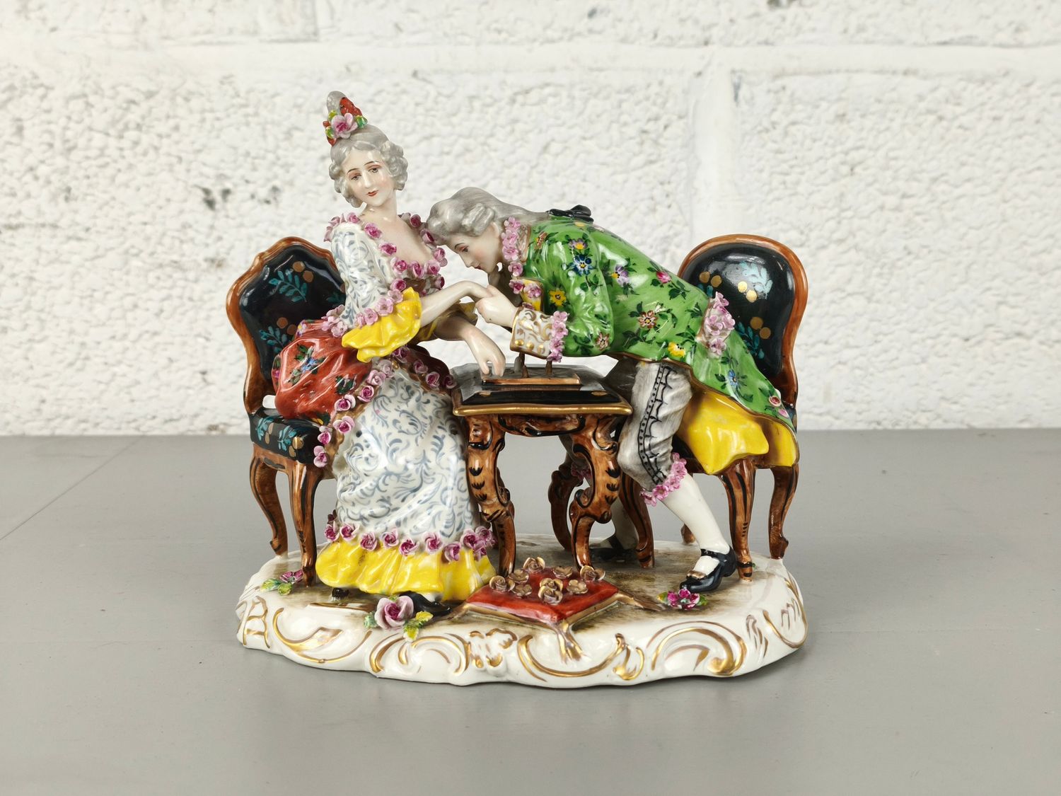 Antique porcelain group