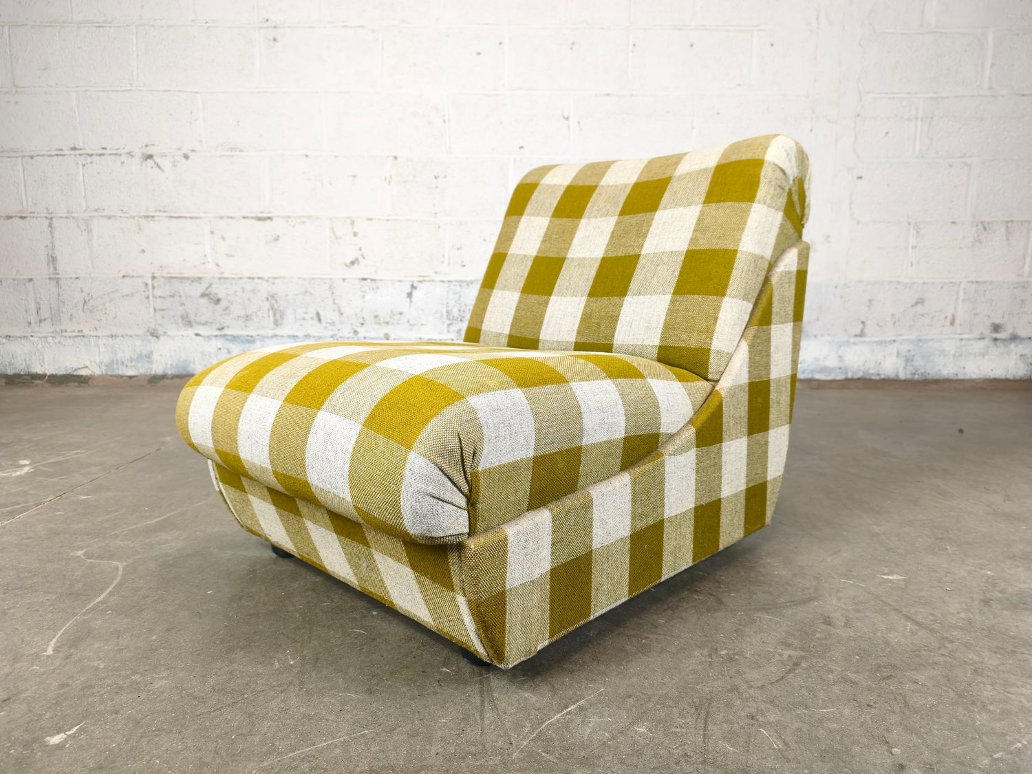 Vintage checkered chair