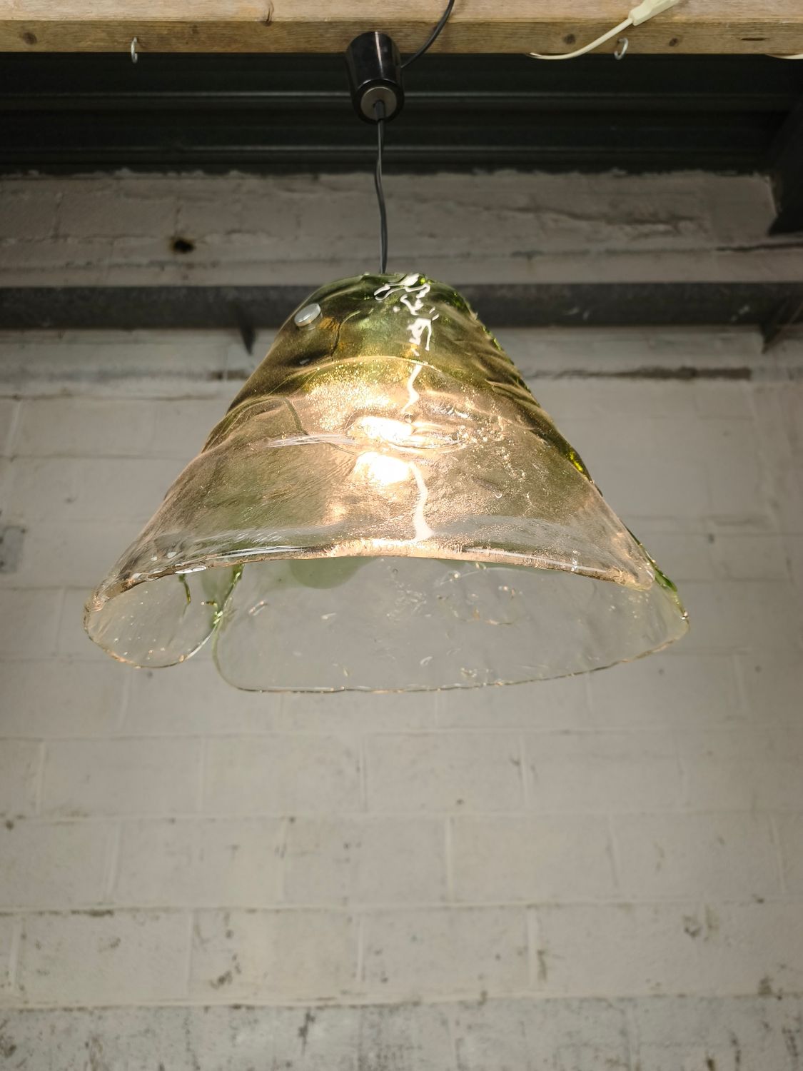 Vintage Murano glass lamp by Carlo Nason for Kalmar