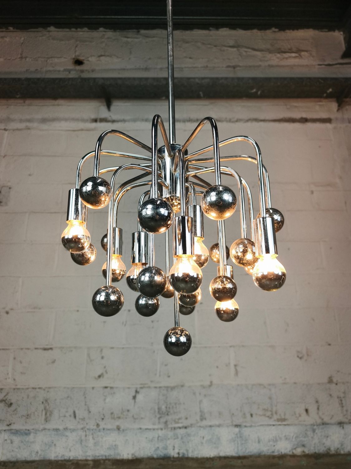 Vintage space age sputnik lamp