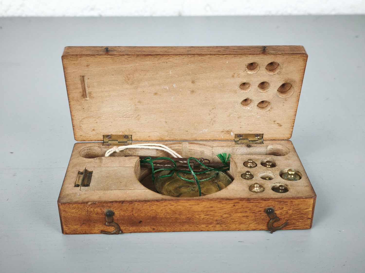 Antique coin / gold scale