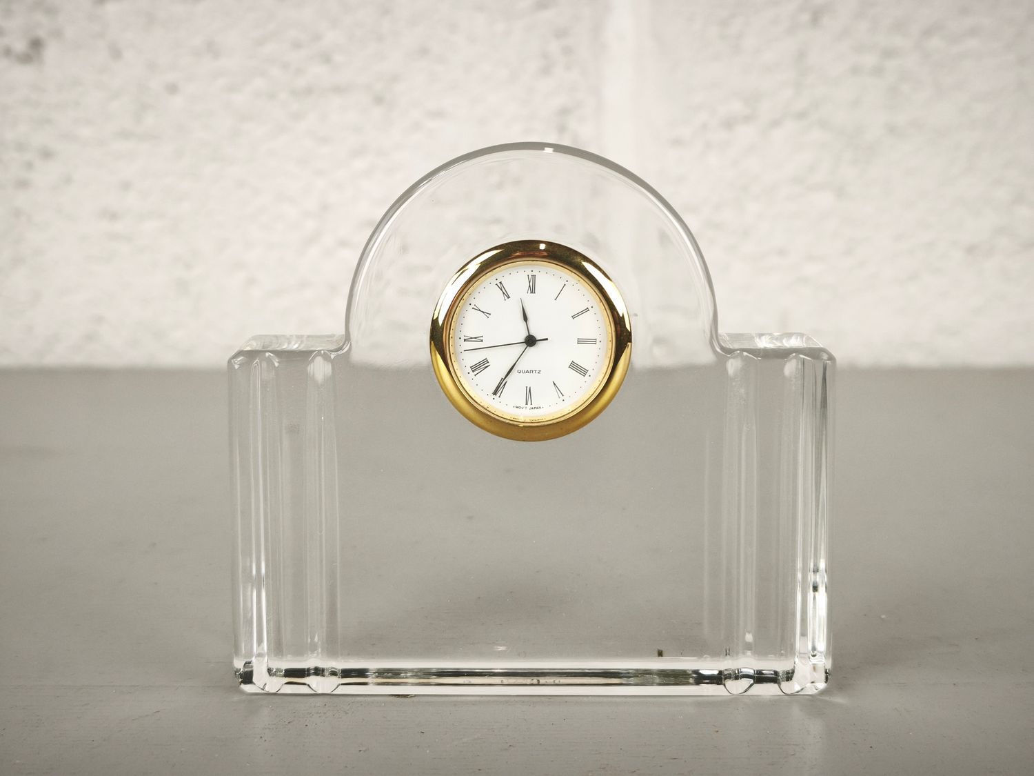 Crystal Val Saint Lambert clock