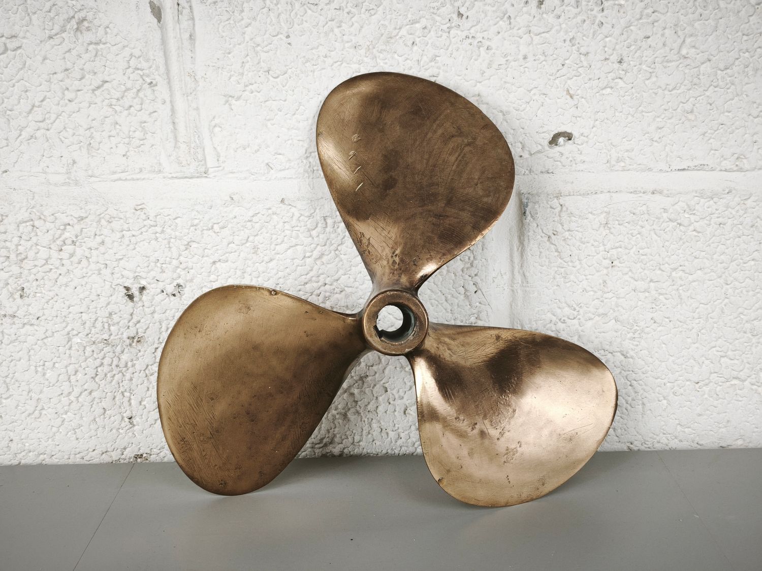 Bronze ship's propeller