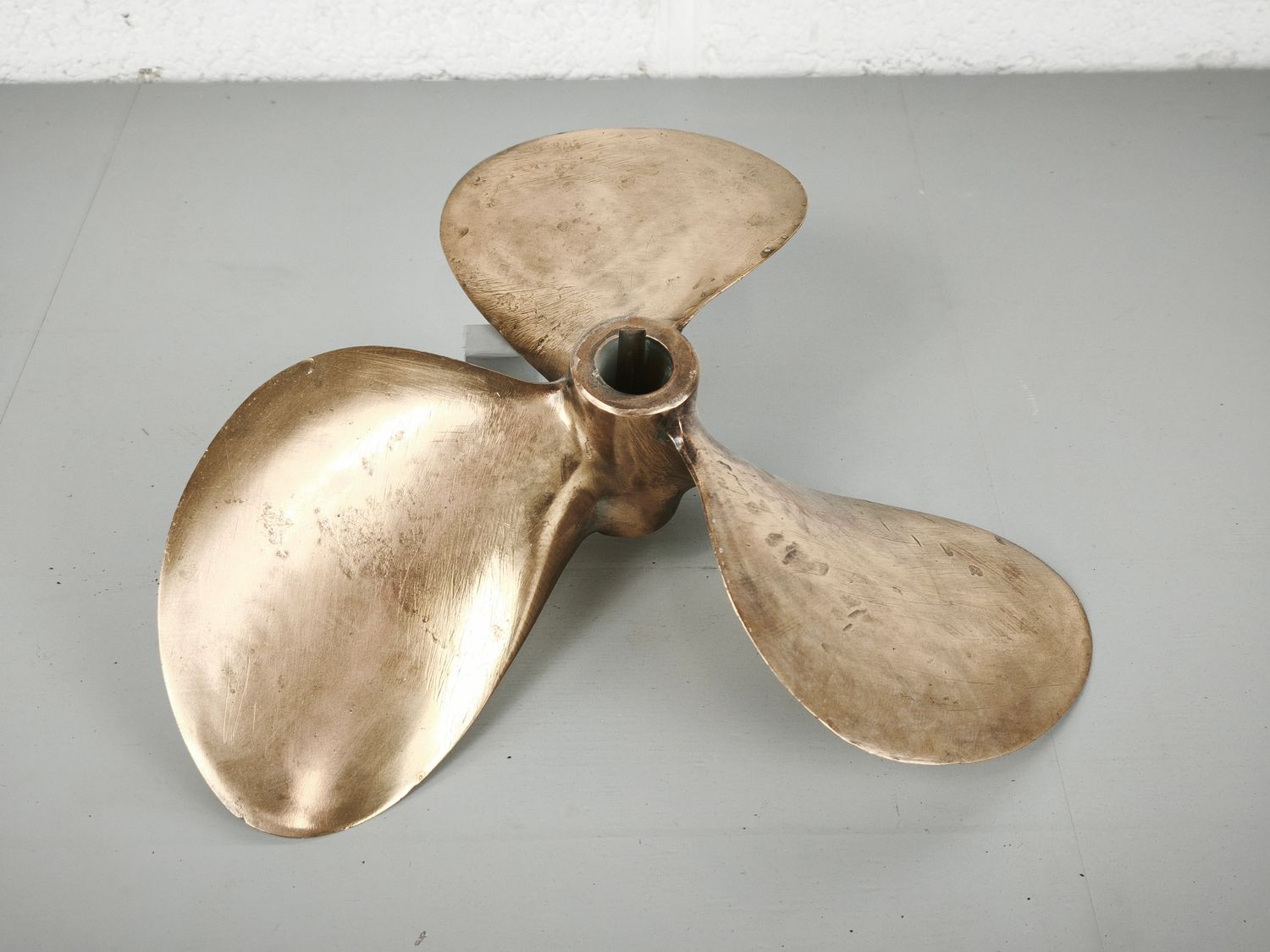 Bronze ship's propeller