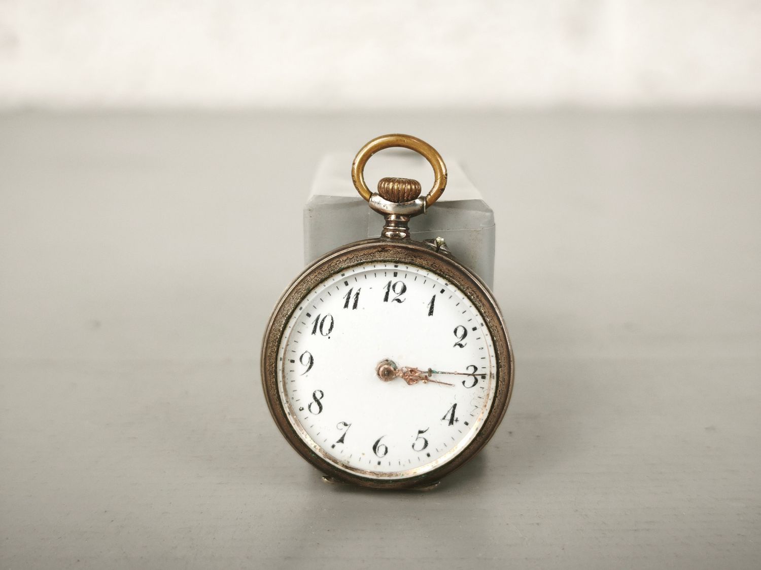 Silver lady's pocket watch