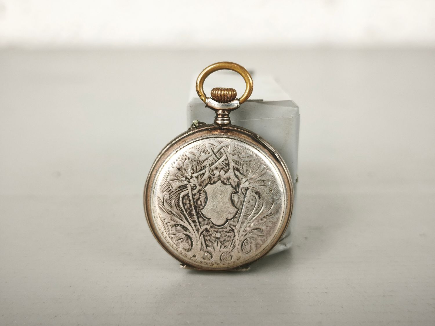 Silver lady's pocket watch