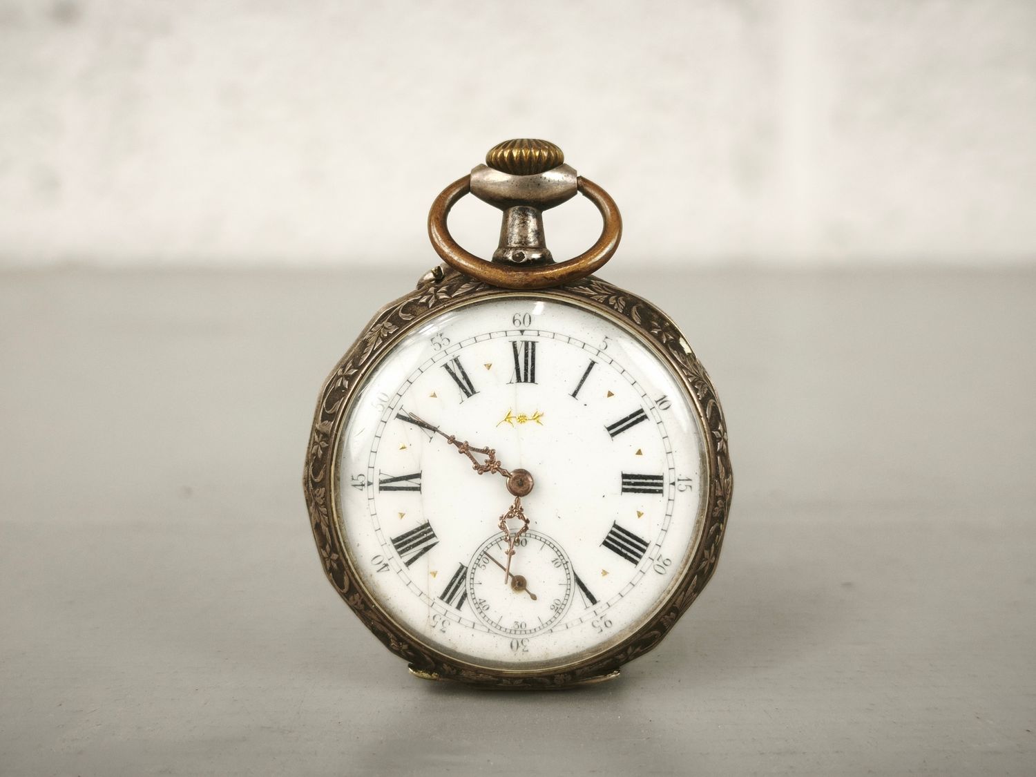 Silver pocket watch