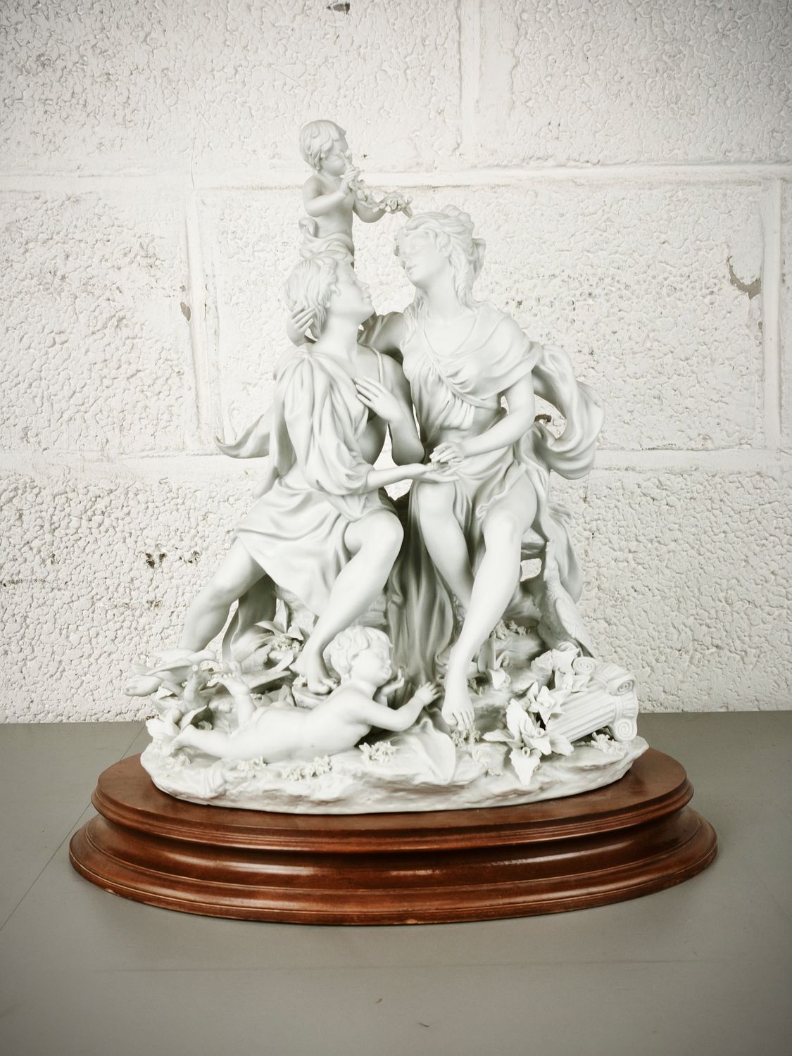 Large biscuit group by Capodimonte