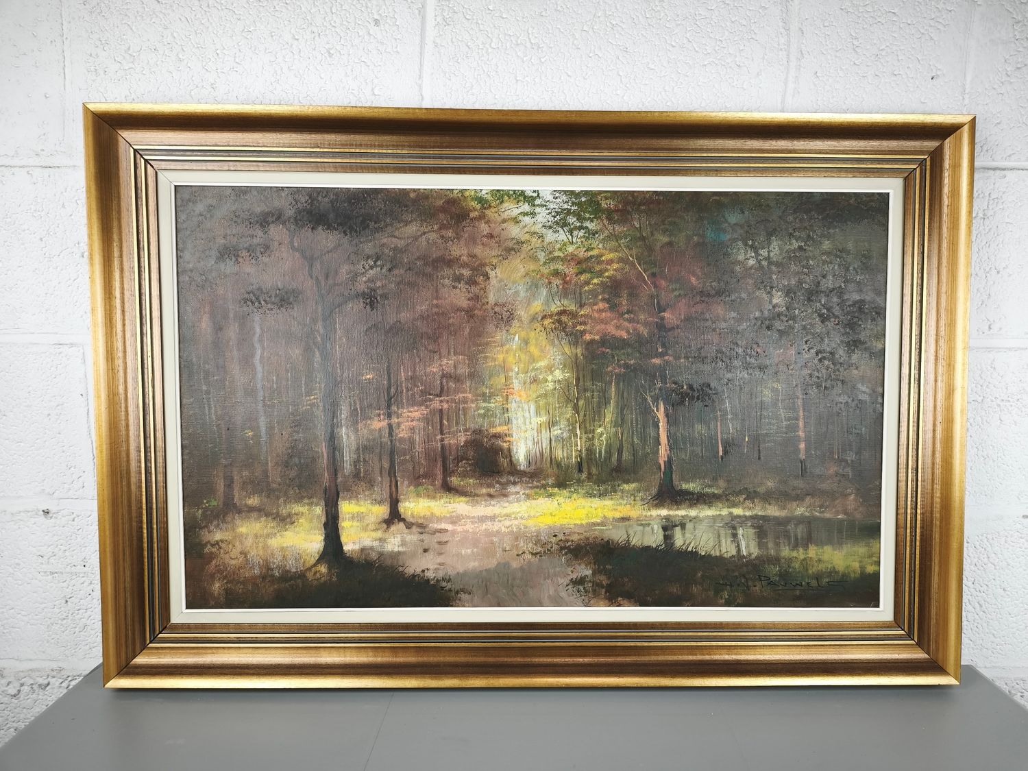 H. J. Pauwels - Painting - forest landscape