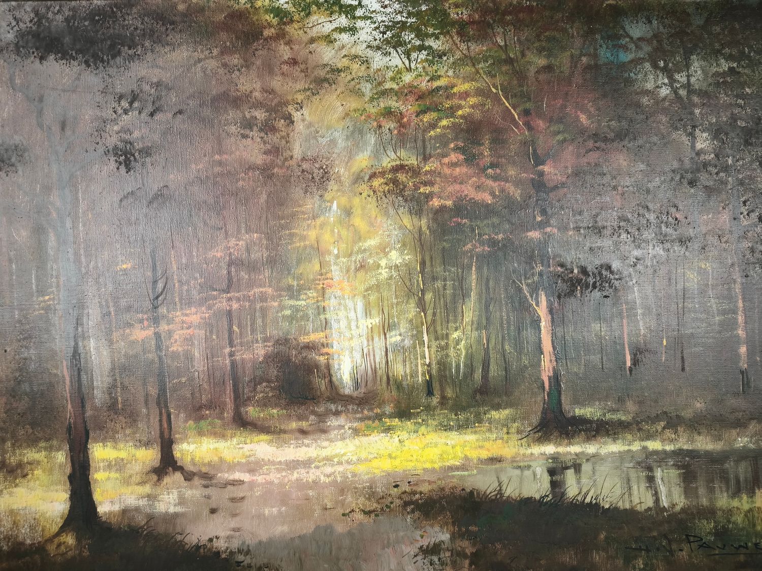 H. J. Pauwels - Painting - forest landscape