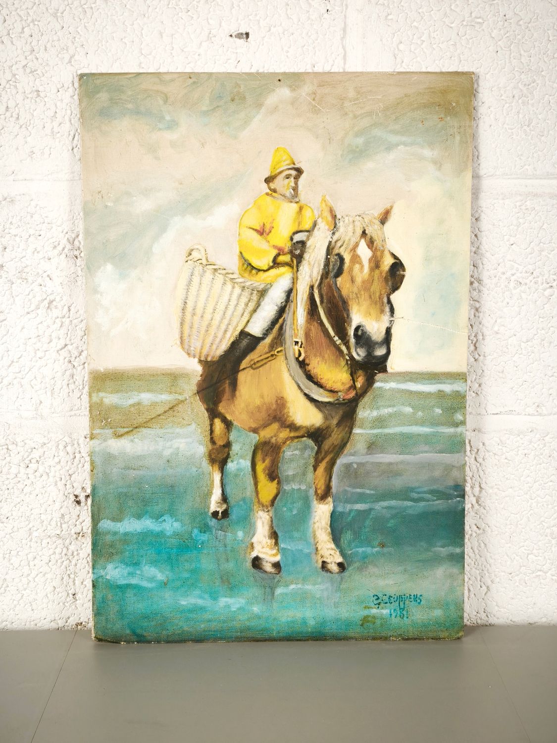 G. Ceuppers- Painting - horse dishermen