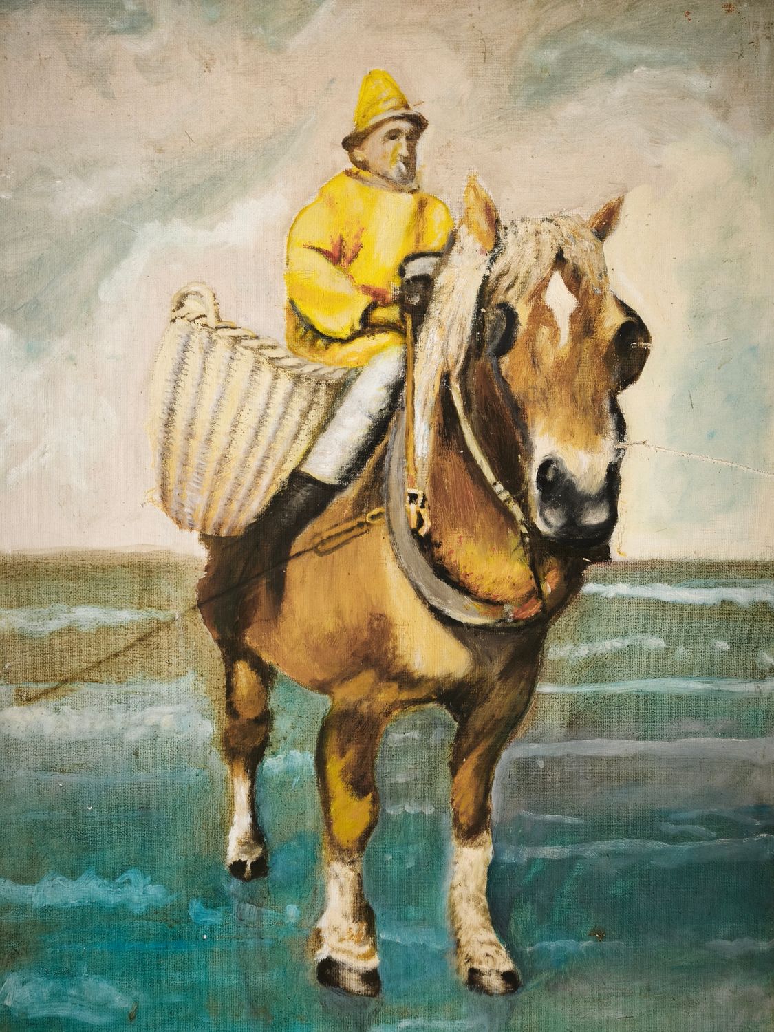G. Ceuppers- Painting - horse dishermen