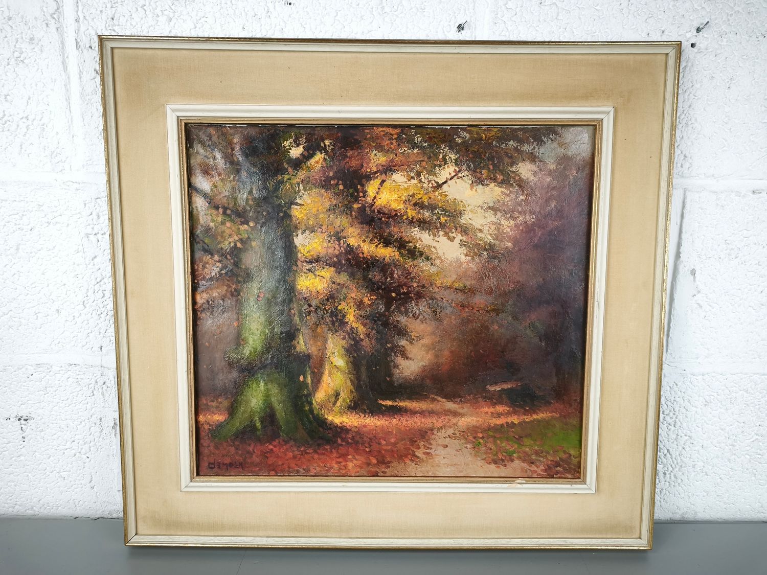 Albert Caullet - painting of a forest path