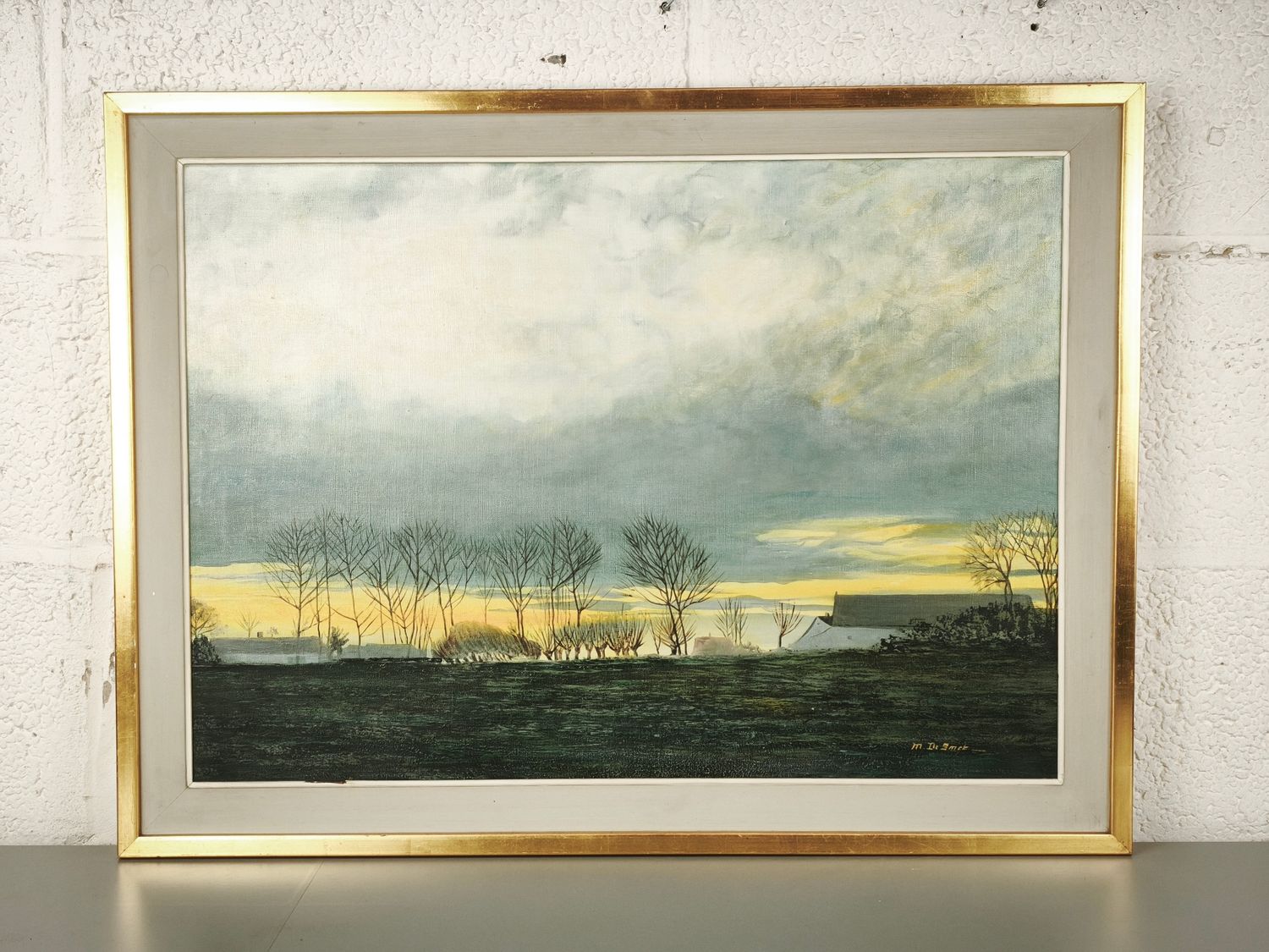 M. De Smet - Landscape by sunset