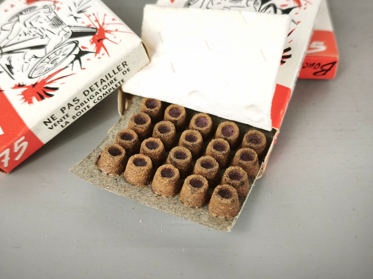 3 old boxes cap gun caps