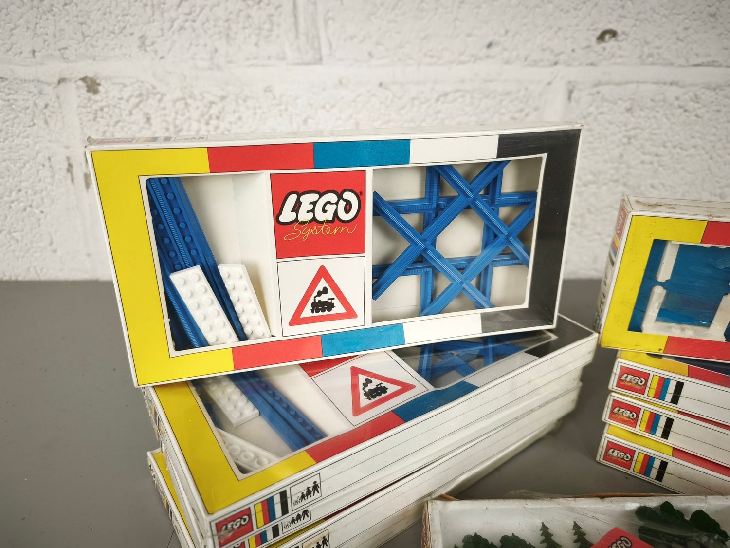 Vintage Lego system boxes
