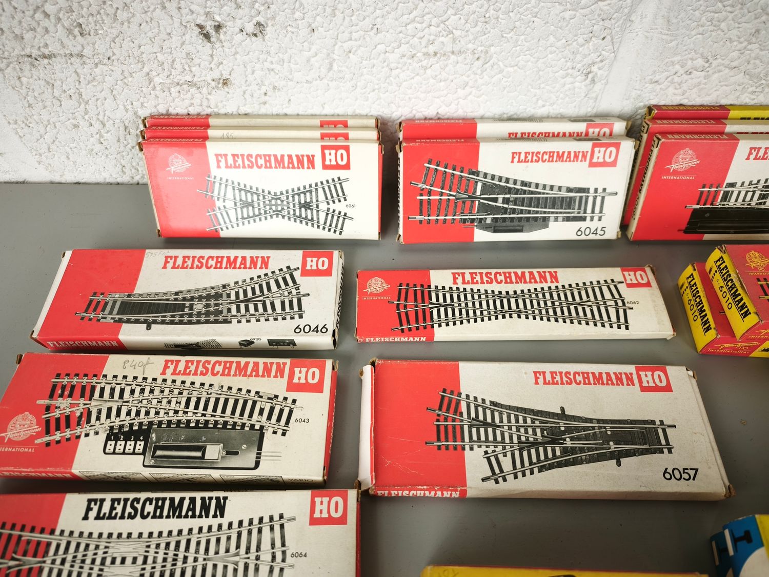 Lot of model train track accessories and components