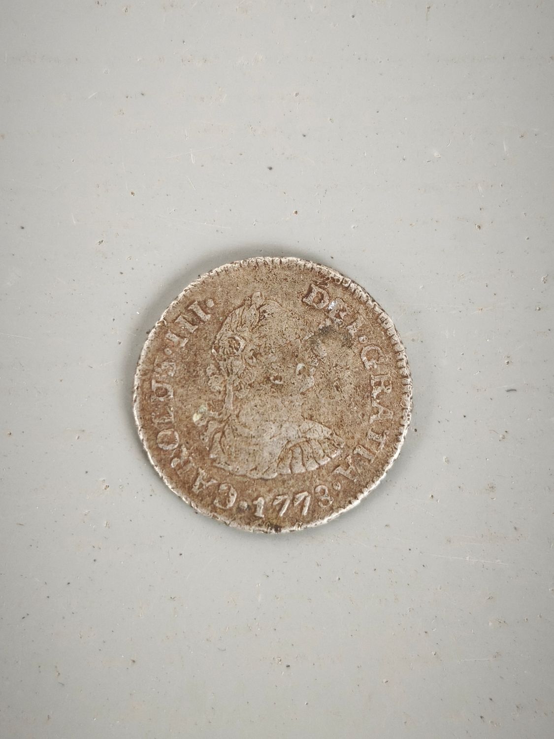 Silver coin 1 real 1778