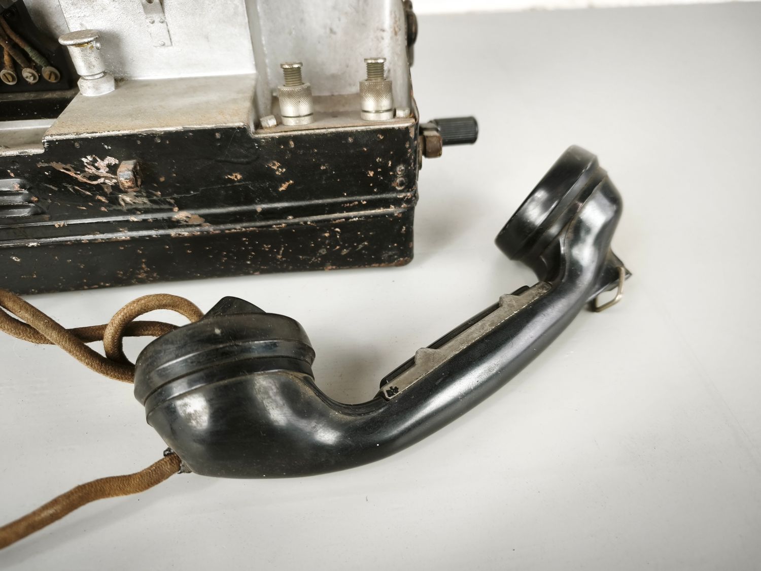 British / German assembled field telephone