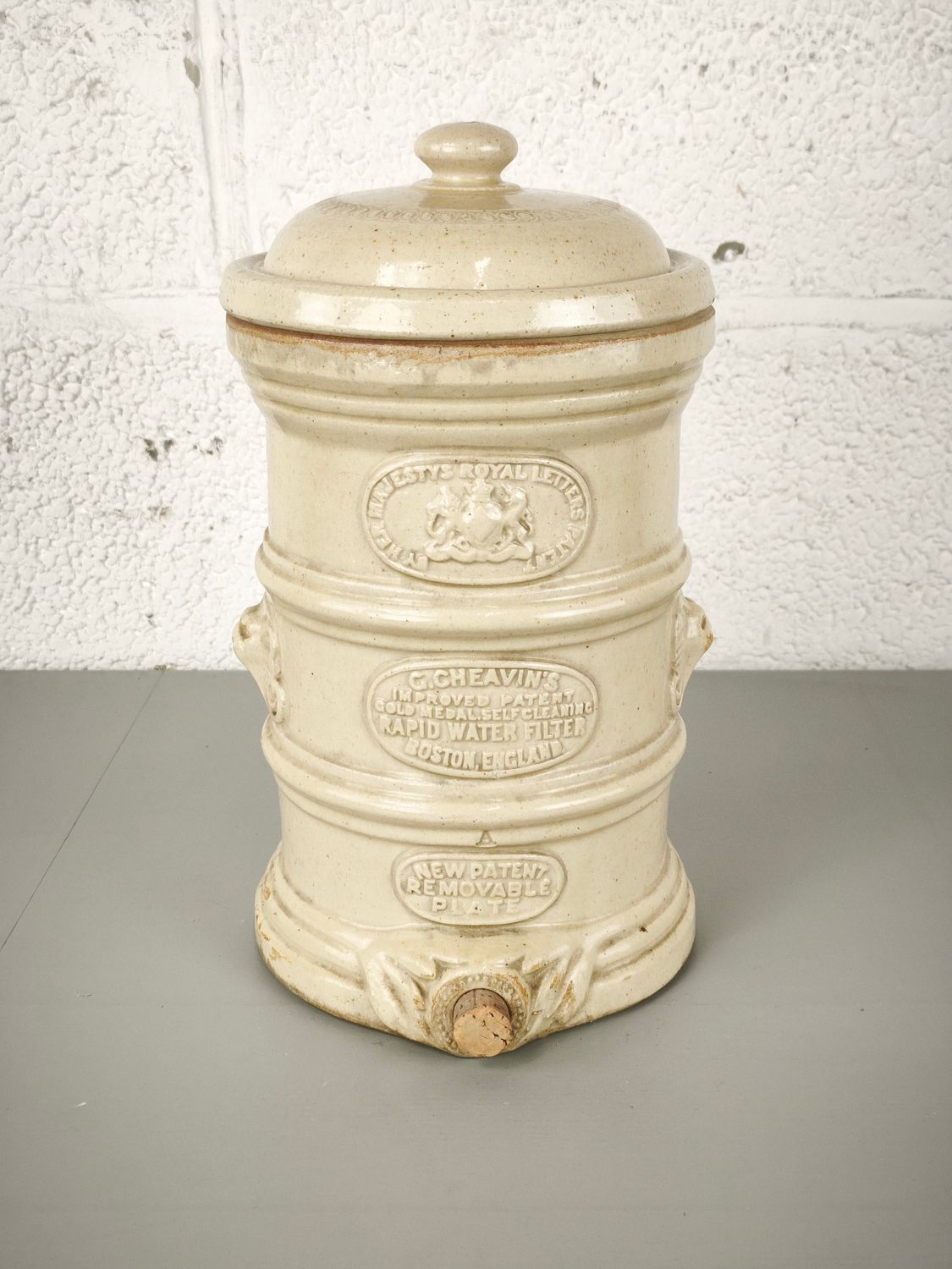 Antique water filter by G. Cheavin's