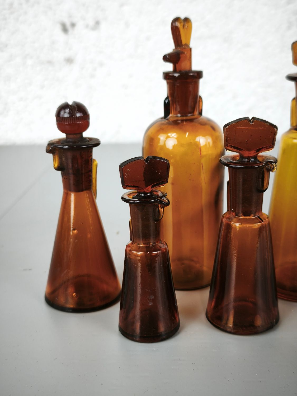 Set of 5 dropper bottles