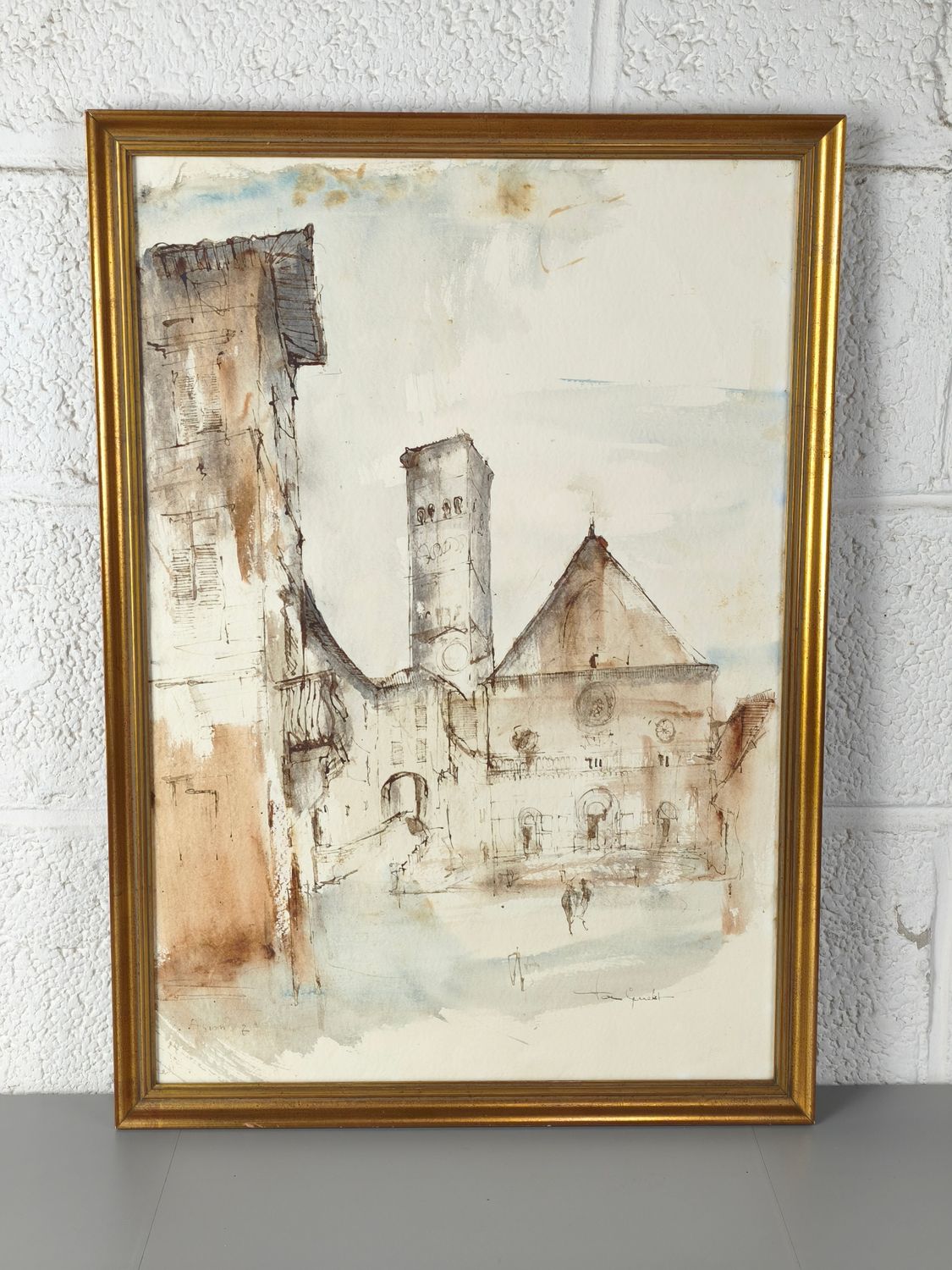 José van Gucht - watercolour - Assisi