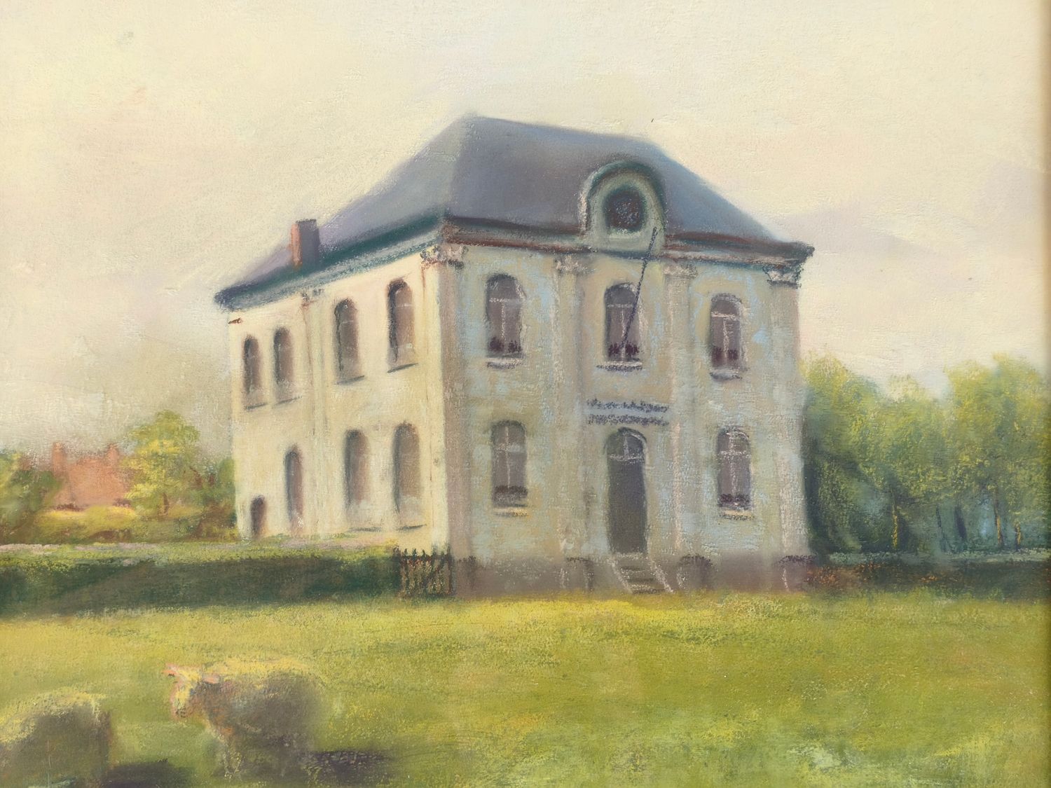 Painting - sashuis Veurne