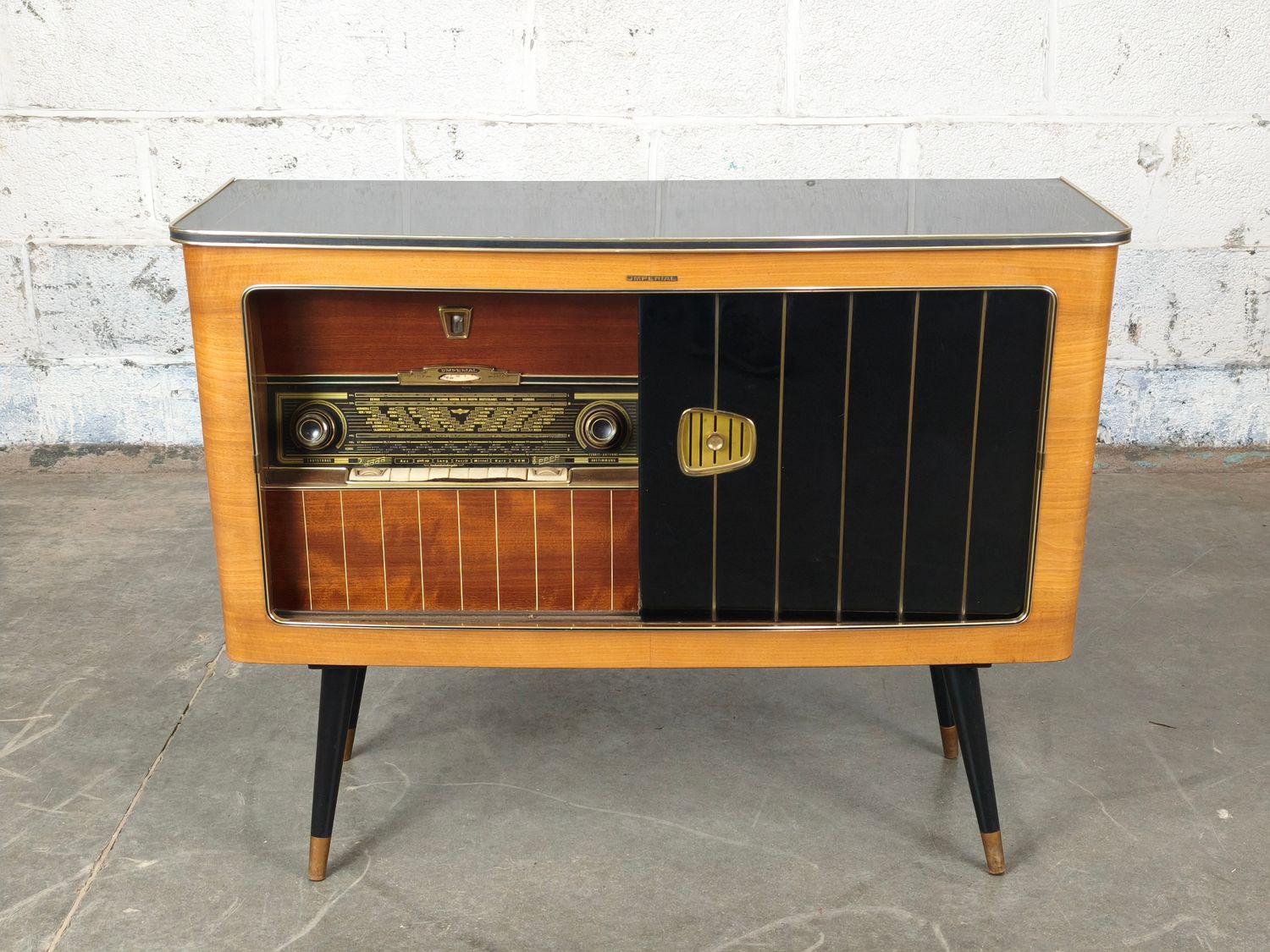 Vintage radio console