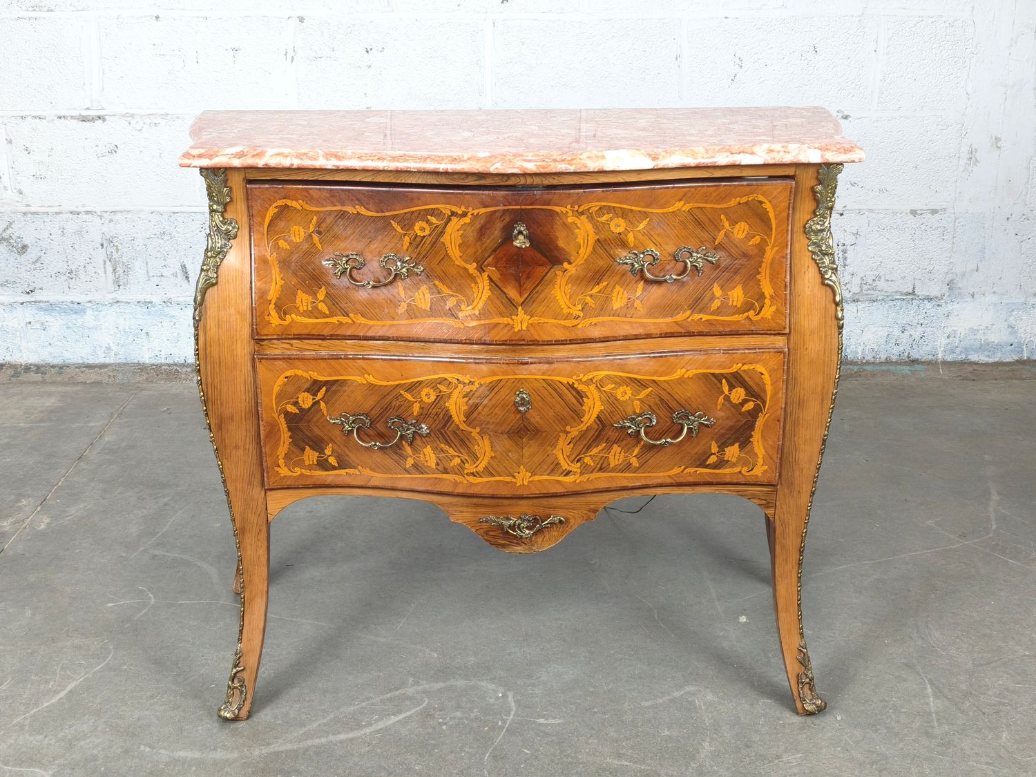 Louis XV style bar cabinet