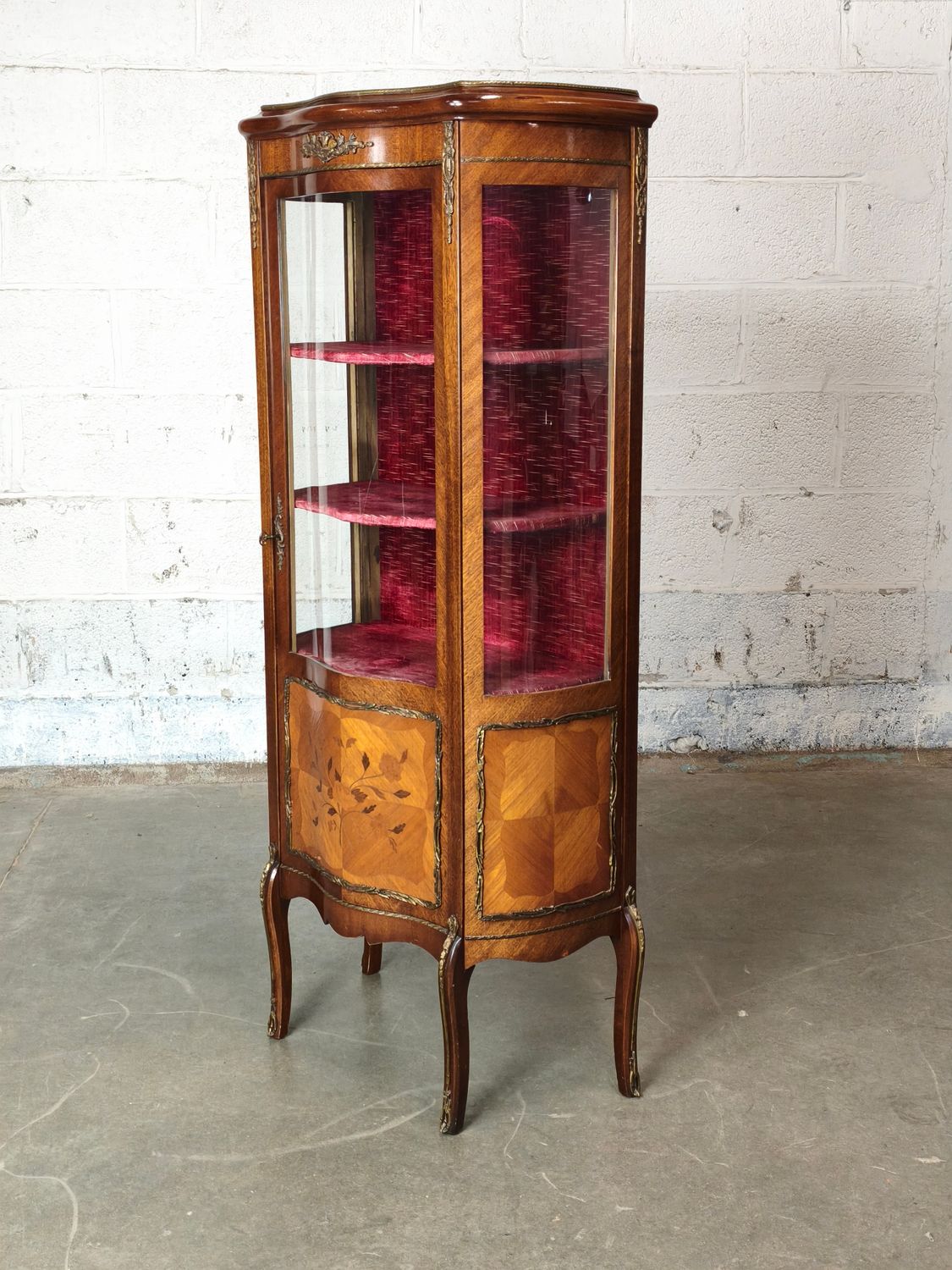 Louis XV style display cabinet
