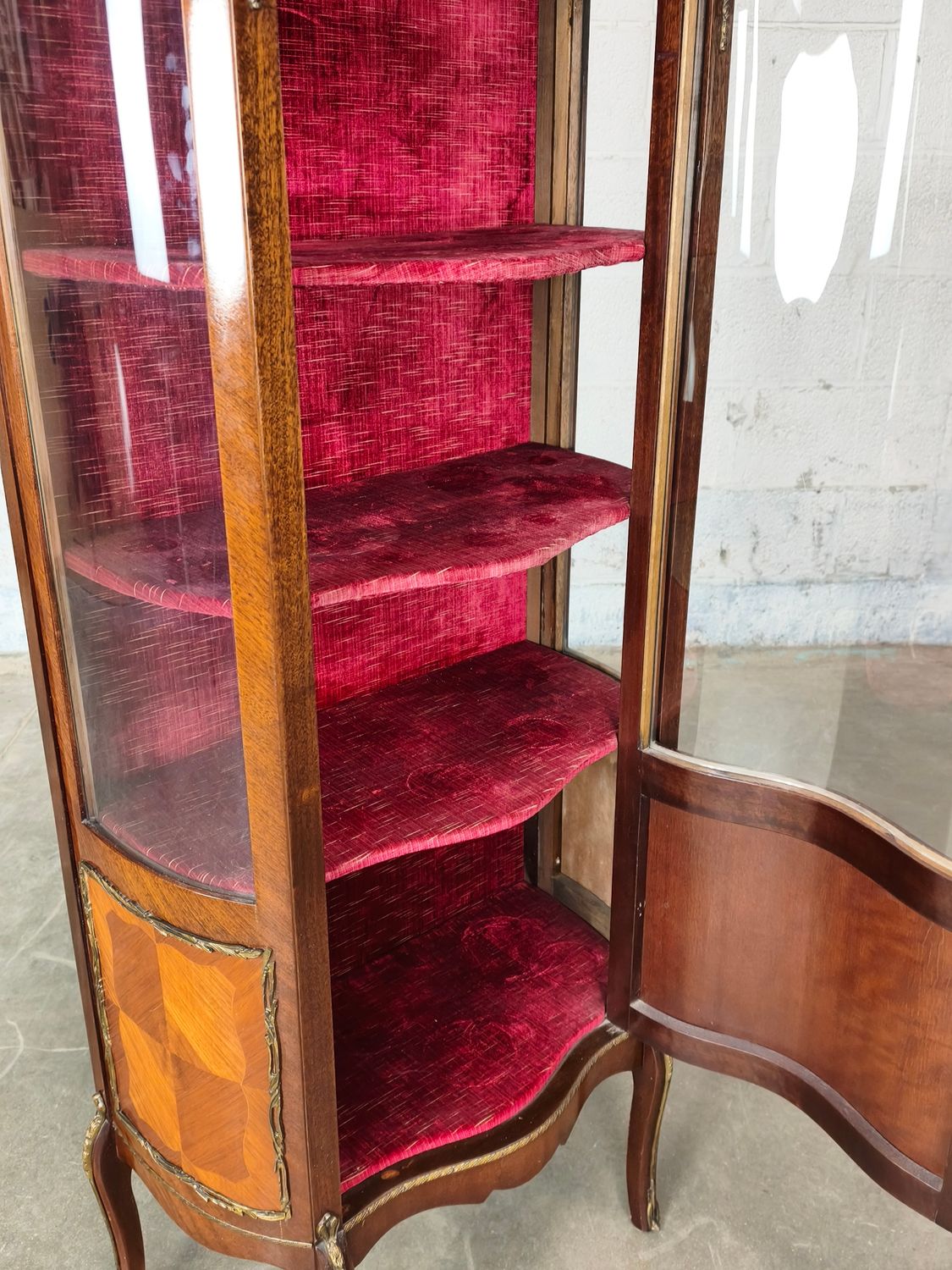 Louis XV style display cabinet