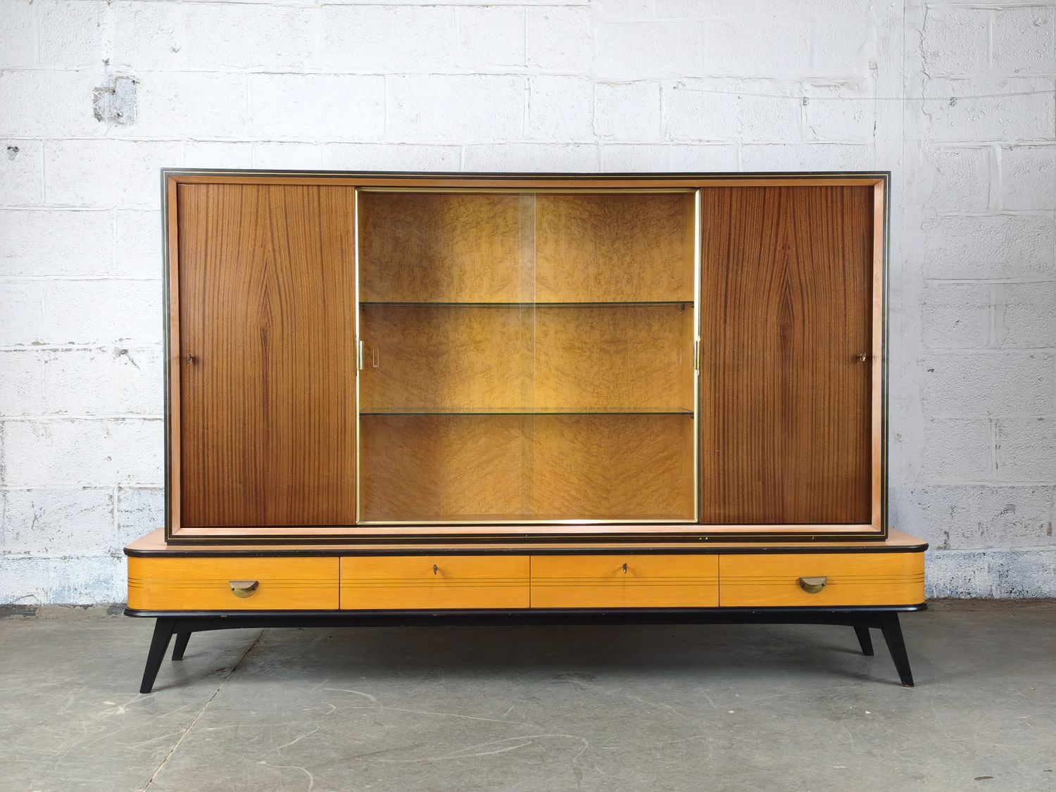 Large vintage highboard