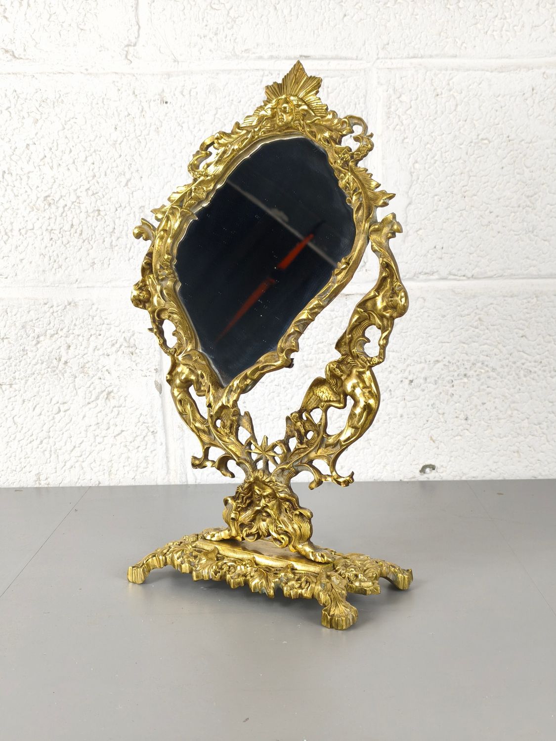 Old French table mirror