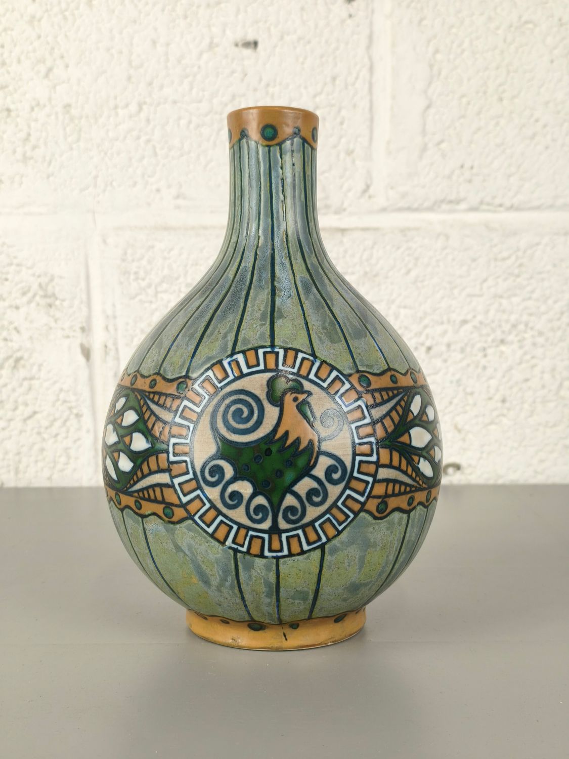 Art deco vase by Charles Catteau for Boch Keramis