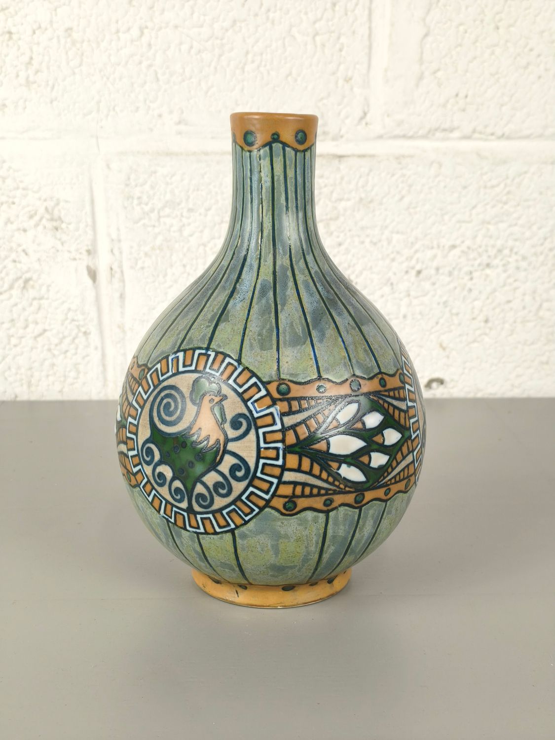 Art deco vase by Charles Catteau for Boch Keramis