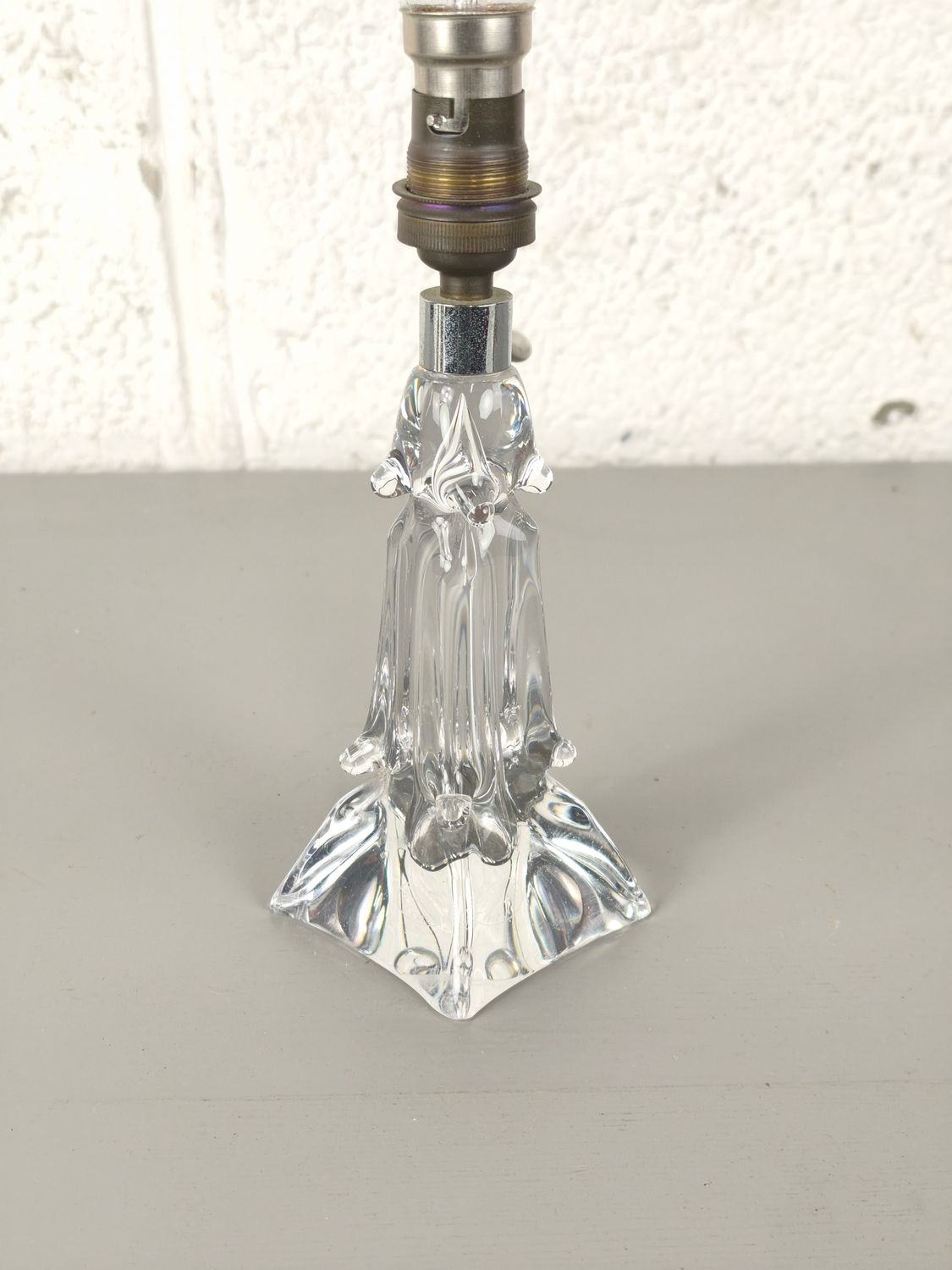Crystal lamp base Cristallerie Lorraine