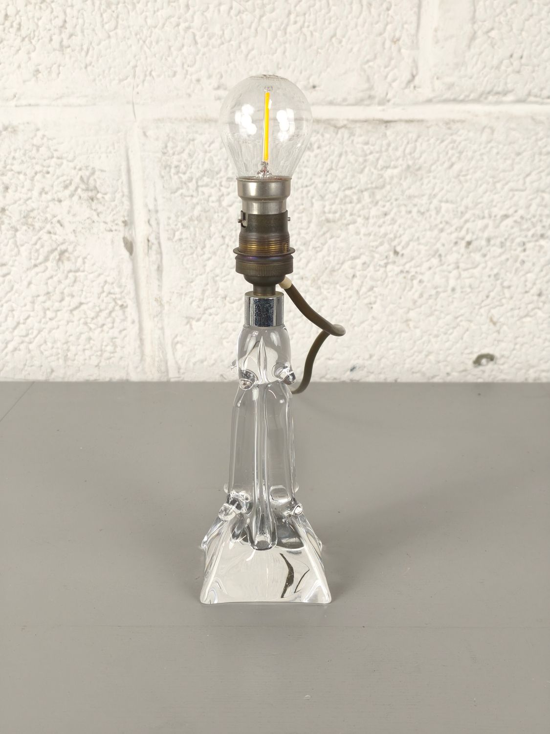 Crystal lamp base Cristallerie Lorraine