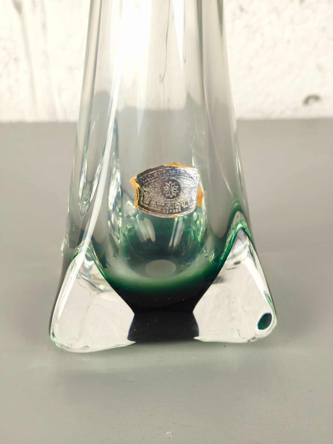 Crystal lamp base Val Saint Lambert
