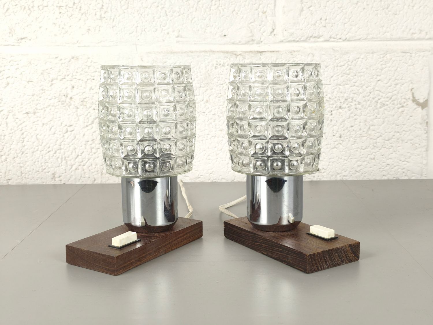 Duo vintage tafellampje
