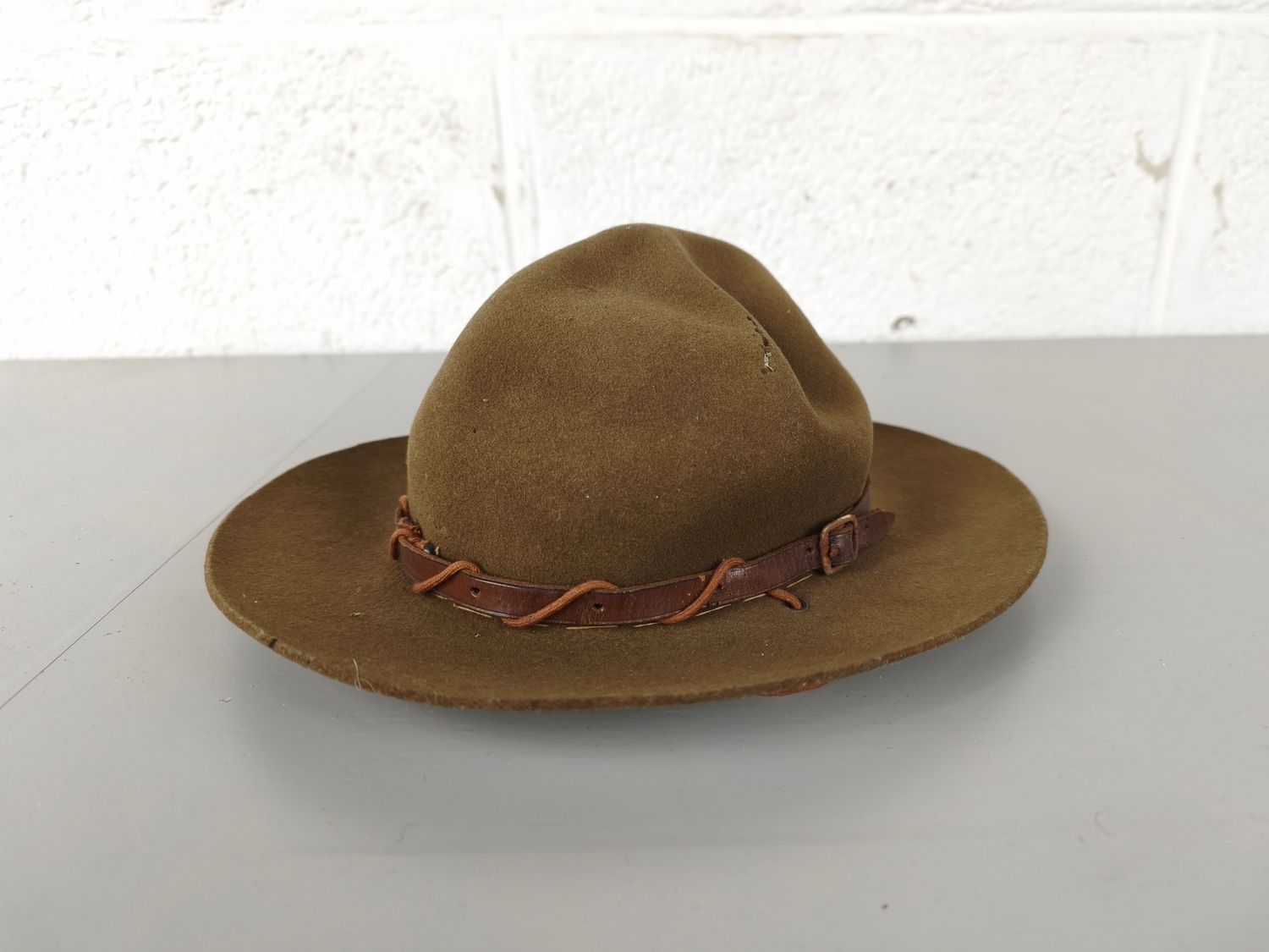 Old scouting hat