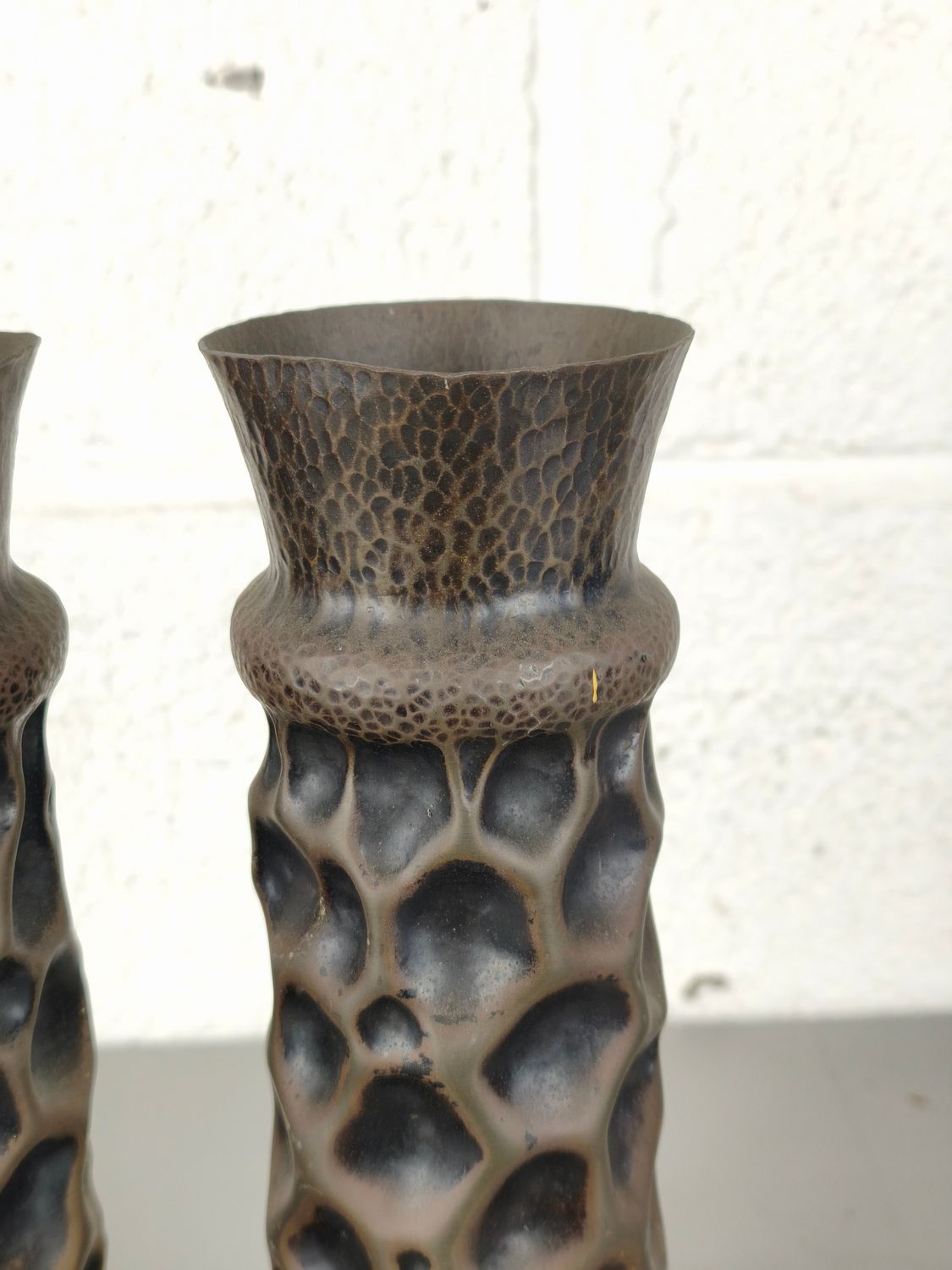 Pair of trench art shells